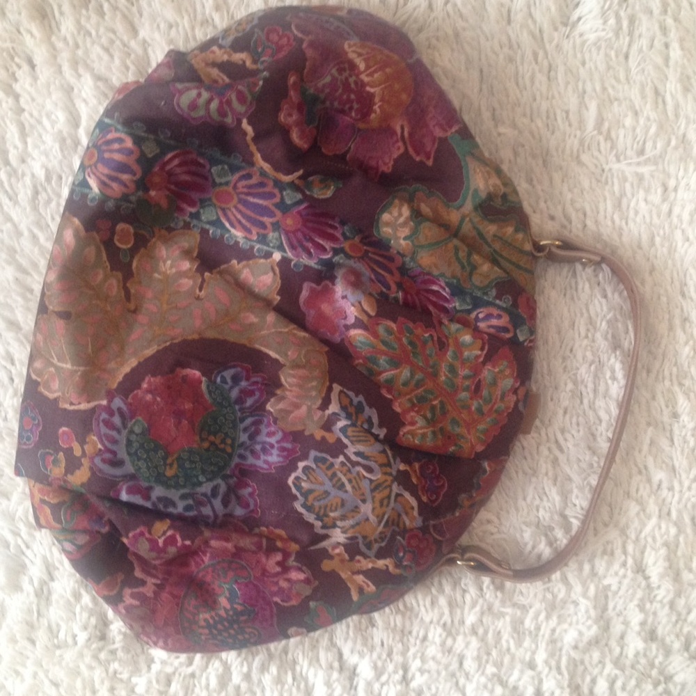 VINTAGE 80s Jumbo Multi Color Print Bag